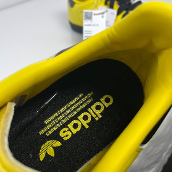 Womens Size 8.5 Adidas Samba OG Patent Yellow Casual JR8749 - Picture 6 of 8